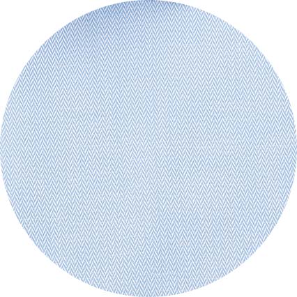 Blue Cotton Herringbone Classic Fit Formal Shirt - Double Cuff - Image 7