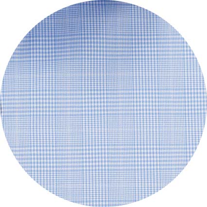 Blue Cotton Prince of Wales Check Slim Fit Formal Shirt - Single Cuff - Image 10