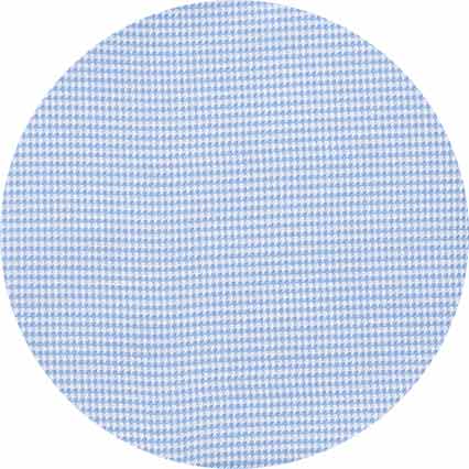 Blue Textured Cotton Puppytooth Classic Fit Winchester Formal Shirt - Double Cuff - Image 9