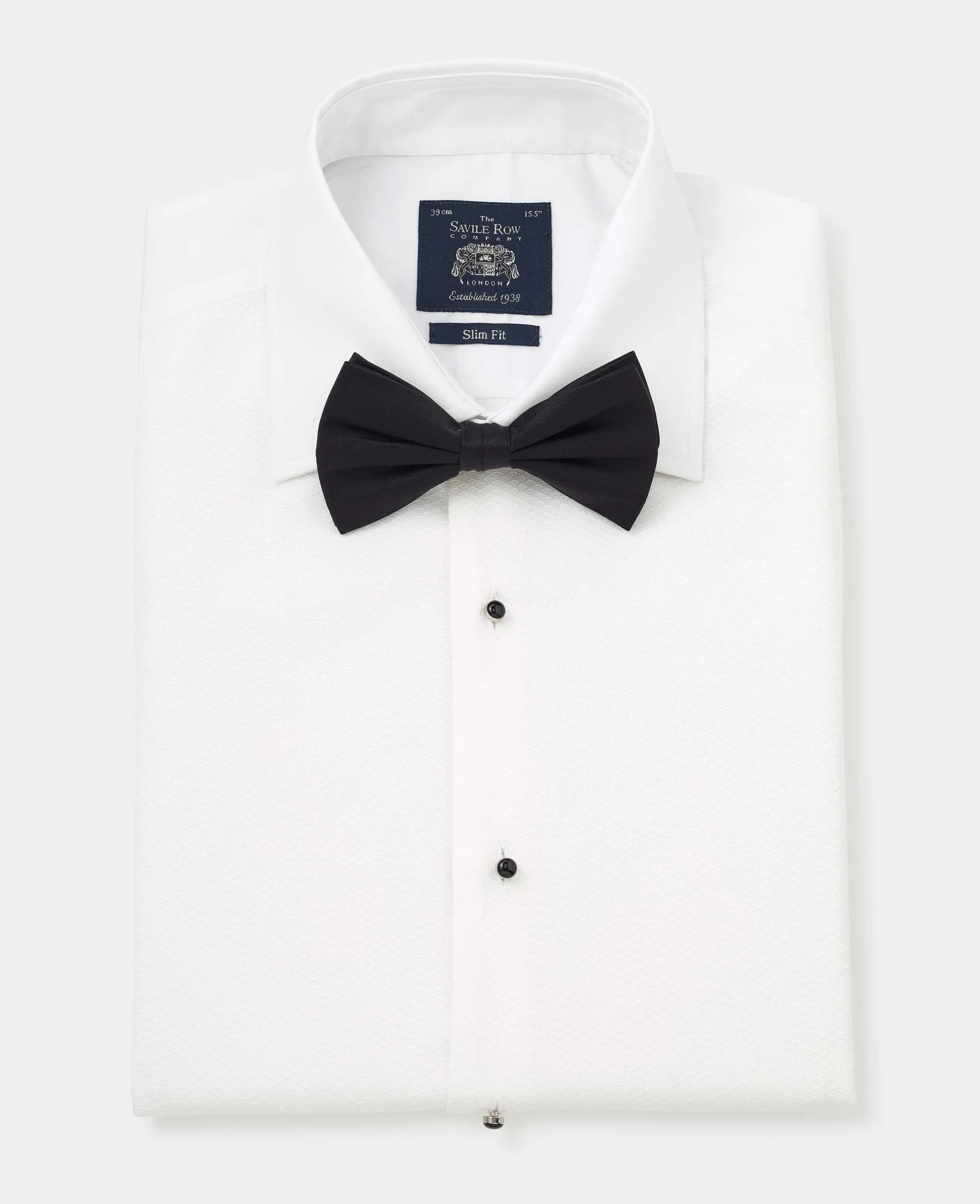 White Marcella Bib Front Dinner Shirt & Dress Stud Set - Image 4