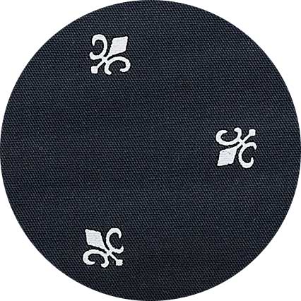 Navy Cotton Fleur De Lys Print Pyjamas - Image 5