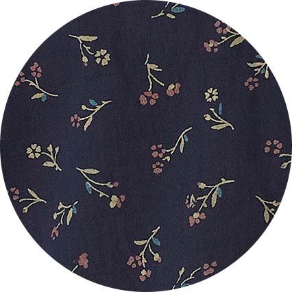 Navy Stretch Cotton Classic Fit Floral Casual Shirt - Image 7
