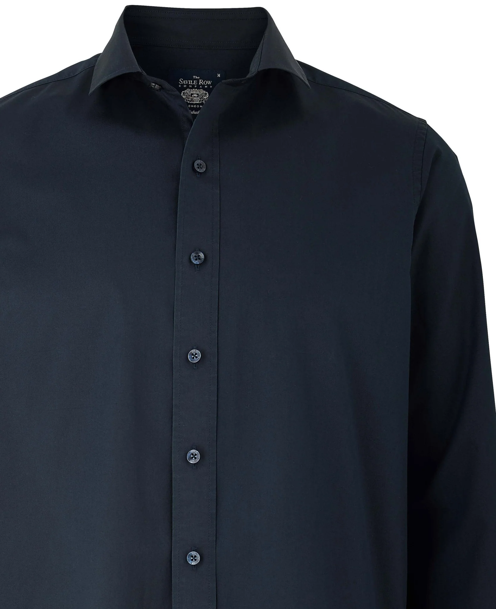 Navy Twill Slim Fit Shirt in Shorter Length [RTC] - Image 4