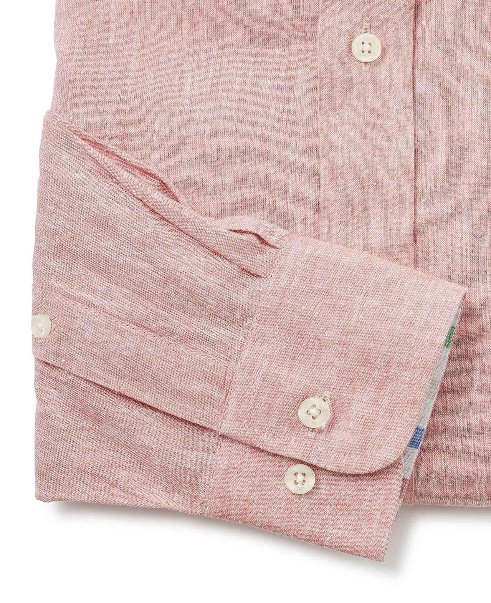 Red Linen-Blend Shirt [RTC] - Image 3