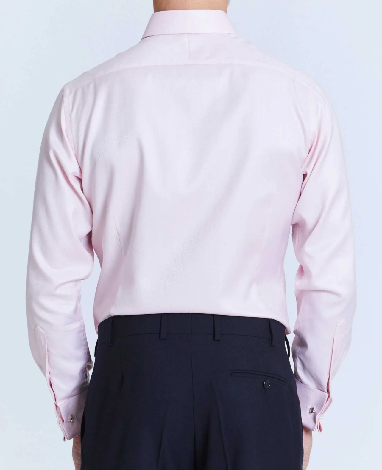 Thomas Pink Herringbone Stripe Made-To-Measure Shirt - Image 4