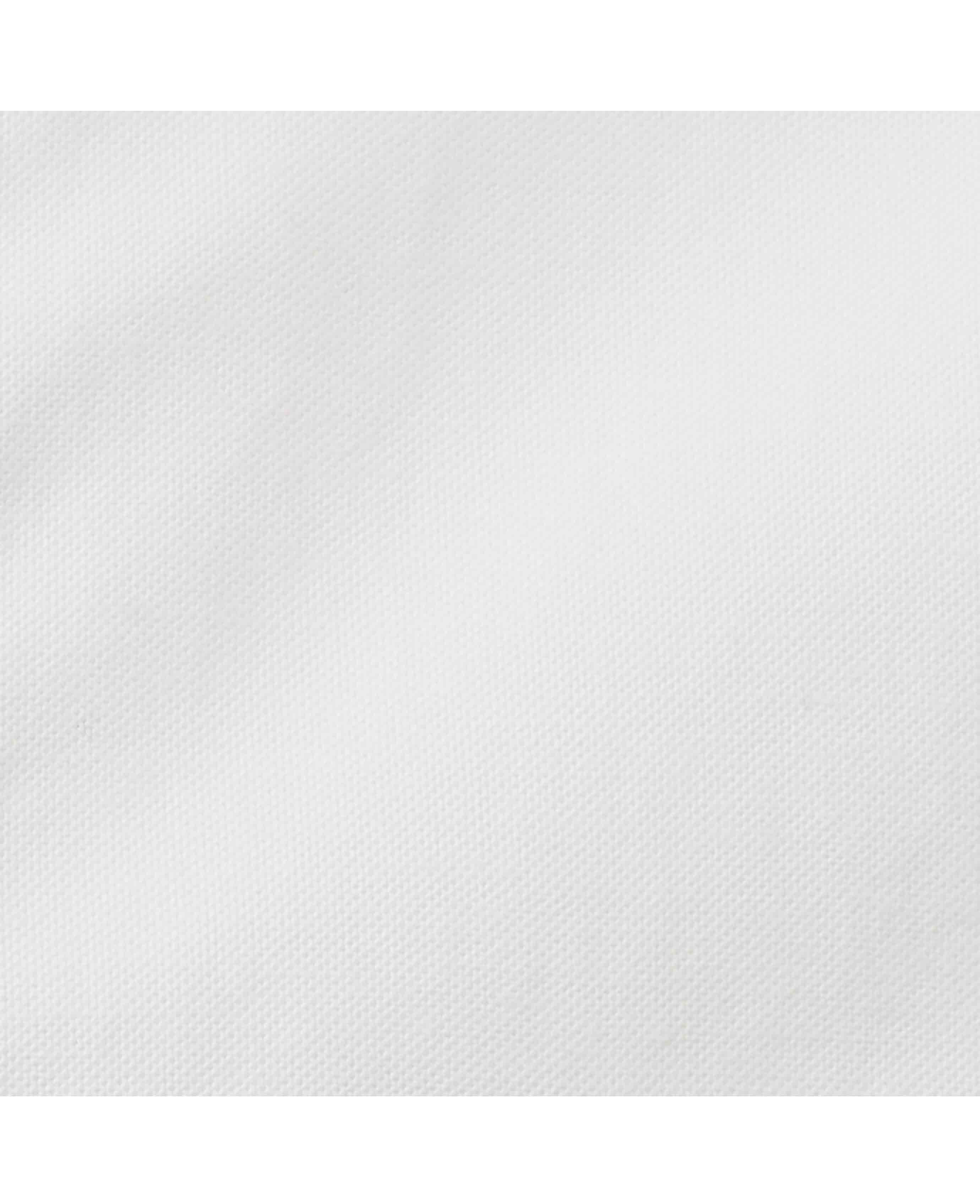 White Classic Fit Oxford Shirt - Image 8